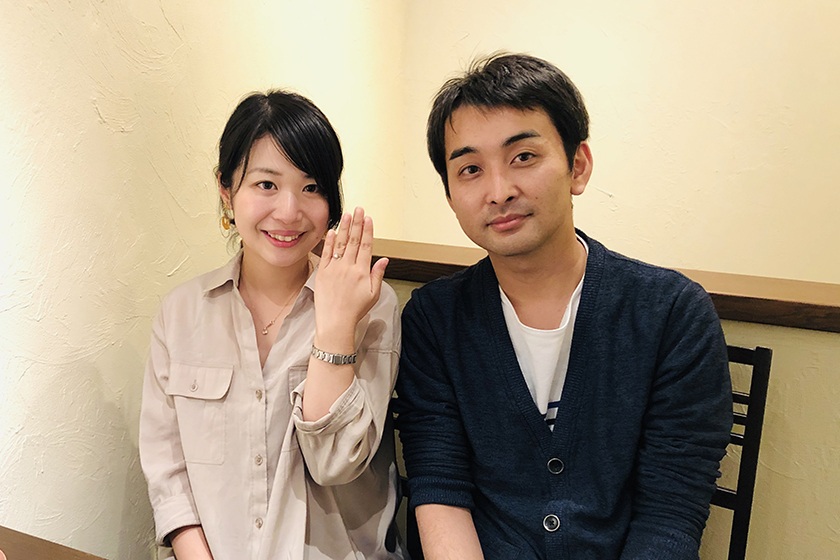 京都市中京区のお二人┃婚約指輪・結婚指輪